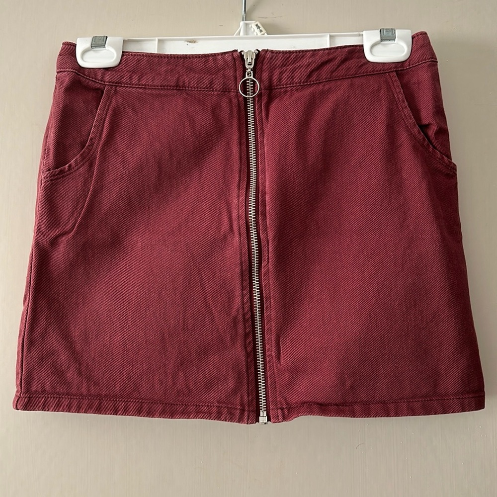 White fawn mini skirt